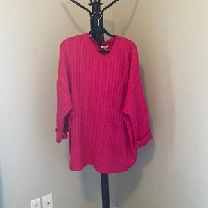 Jodifl Pink Oversized Knit Sweater